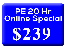 PE 20 hr online special