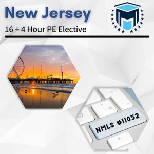 NMLS 16+4 (20 total) New Jersey SAFE Comprehensive Online Pre-Recorded New License Course + Test Prep