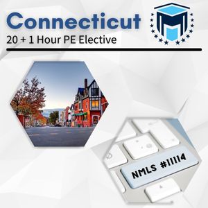 NMLS 20+1 Hour Conneticut SAFE Comprehensive Online Pre-Recorded New License Course + Test Prep