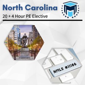 NMLS 20+4 Hour North Carolina SAFE Comprehensive Online Pre-Recorded New License Course + Test Prep