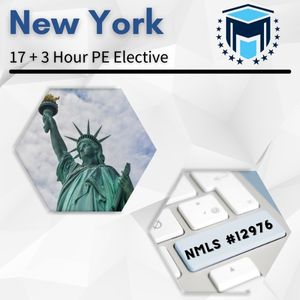 NMLS 17+3 Hour (20 total) New York SAFE Comprehensive Online Pre-Recorded New License Course + Test Prep