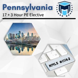 NMLS 17+3 Hour (20 total) Pennsylvania SAFE Comprehensive Online Pre-Recorded New License Course + Test Prep